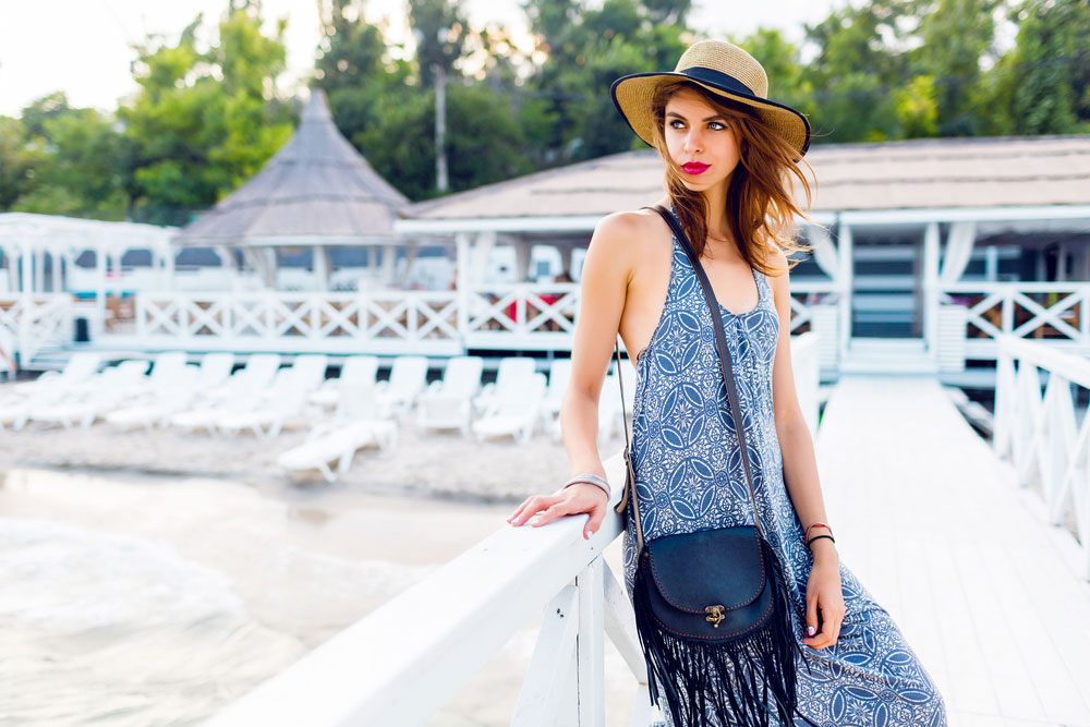 robe-longue-bleu-femme