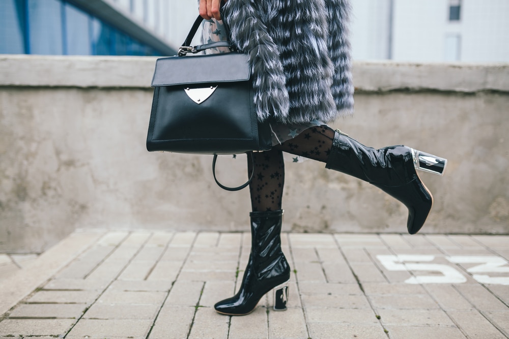 bottines boots cuir noir